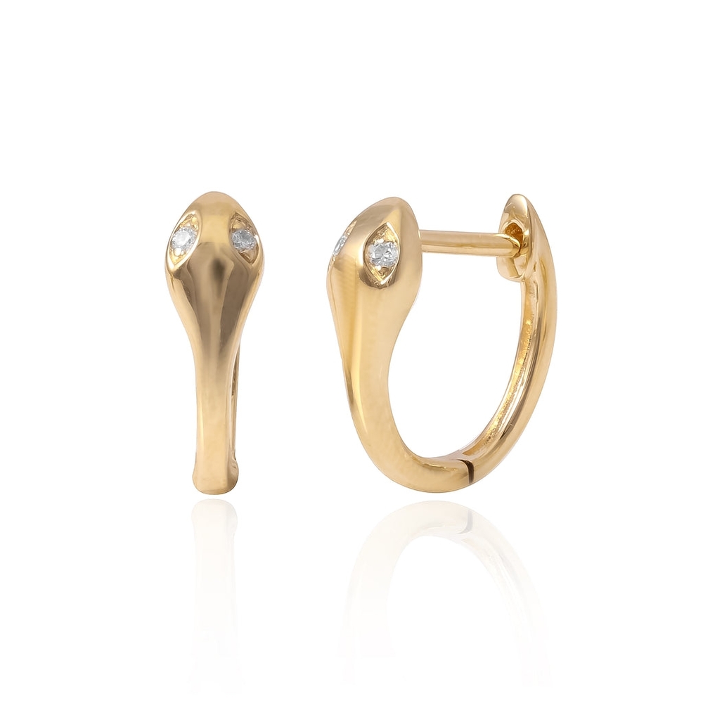 Samira 13 Snake diamond Eye Huggies